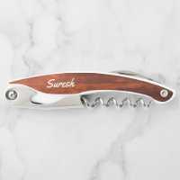 Waiter Corkscrew Wine Opener – Engraved Name Gift