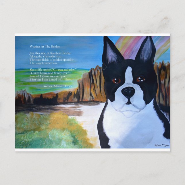 Waiting At The Bridge Postcard (Front)