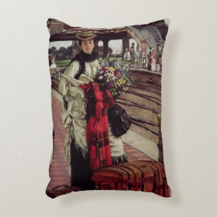 Waiting at the Station Decorative Cushion