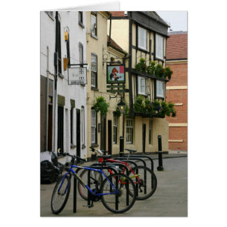 Waiting Bicycles, Worcester, England Card