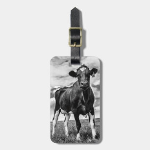 Waiting BW Crop Luggage Tag
