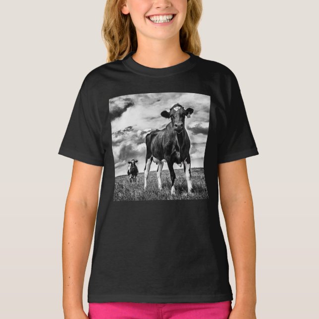 Waiting BW Crop T-Shirt (Front)