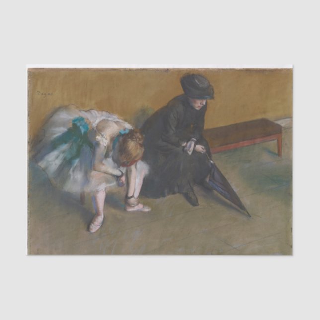 Waiting decoupage tissue paper (Front)