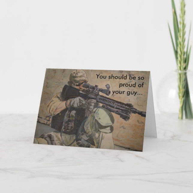 Waiting Deployment Hang in There Card (Front)