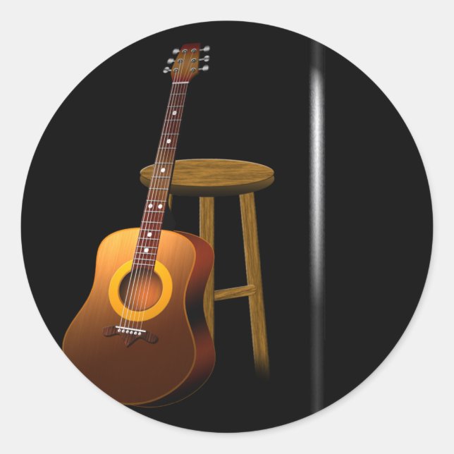 Waiting Encore Classic Round Sticker (Front)