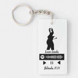 Waiting for a baby key ring
