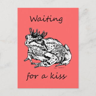 Waiting For a Kiss Postcard