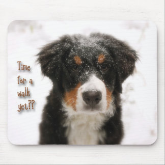 Waiting for a walk mouse pad