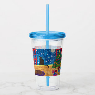 Waiting For Christmas Acrylic Tumbler