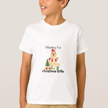"Waiting for Christmas Gifts: Fun Kids’ T-Shirt"