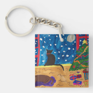 Waiting For Christmas Key Ring