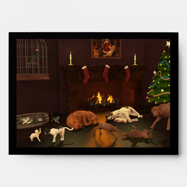 Waiting For Father Christmas Envelope (Front)