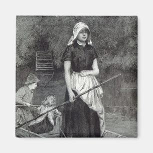 Waiting for Father, from 'Leisure Hour', 1888 Magnet
