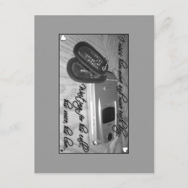 Waiting for his call... postcard (Front)