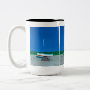 Waiting for Launch Two-Tone Coffee Mug
