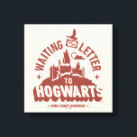 Waiting for my Letter to HOGWARTS™ Canvas Print<br><div class="desc">Still waiting on your owl? This charming “Waiting on My Letter to Hogwarts™” design perfectly captures the hopeful anticipation of every aspiring witch or wizard. Featuring a vintage-inspired Hogwarts silhouette, a soaring owl delivering a letter, and classic “Owl Post Service” typography, this design blends nostalgia with wizarding whimsy. It’s a...</div>