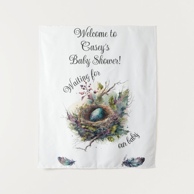 Waiting for our Baby Customisable Tapestry (Front)