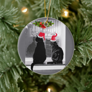 Waiting For Santa Ceramic Tree Decoration