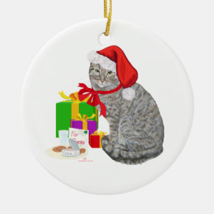 Waiting for Santa Ceramic Tree Decoration