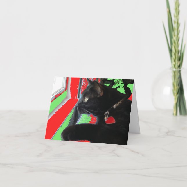 Waiting For Santa Christmas Card (Front)