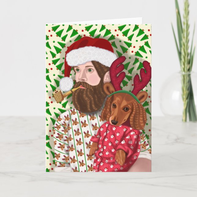 Waiting for Santa Holiday Card (Front)