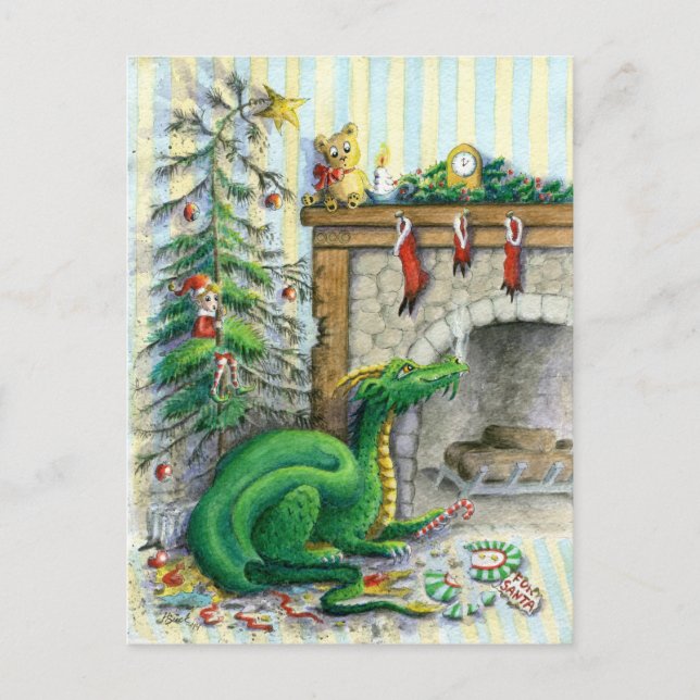 Waiting for Santa - postcard (Front)