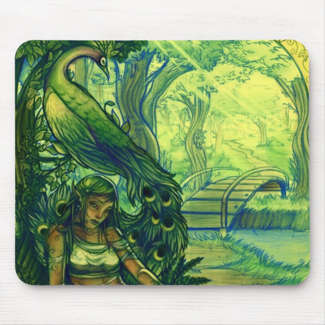 waiting_for_spring_by_Bakanekonei Mouse Pad (Front)