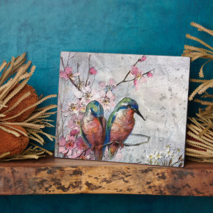 Waiting For Supper Kingfisher Bird   Plaque