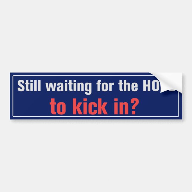 Waiting For The Hope Bumper Sticker (Front)