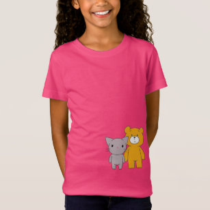 Waiting for the Illuminati: Cat and Bear T-Shirt