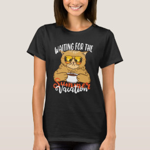 Waiting For The Summer Vacation Vibes Humorous Say T-Shirt