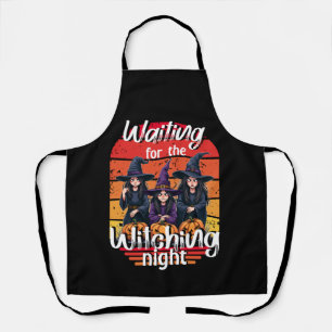 Waiting for the Witching Night, Spooky Witch Party Apron