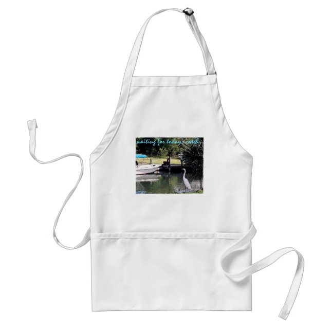 waiting for today's catch... standard apron (Front)