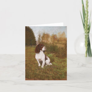 Waiting in the woods card