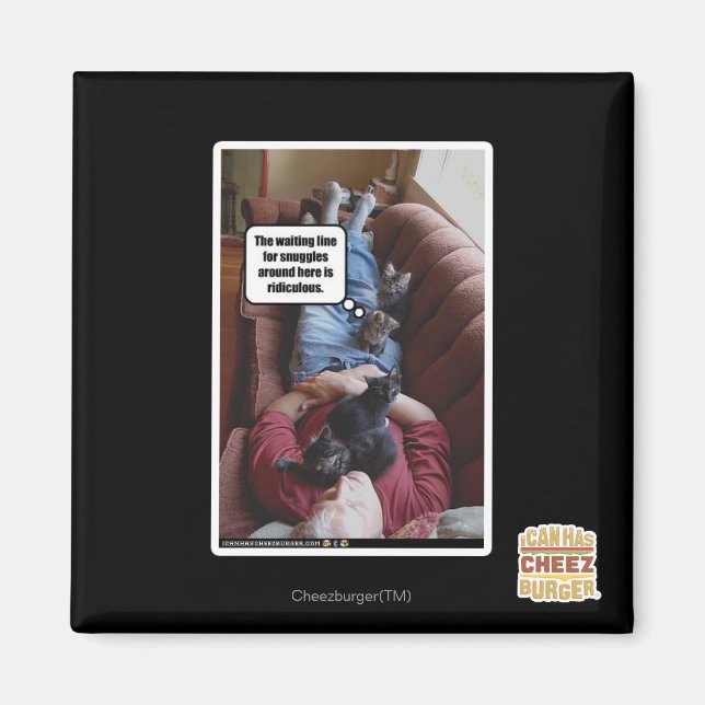 Waiting line for snuggles magnet (Front)