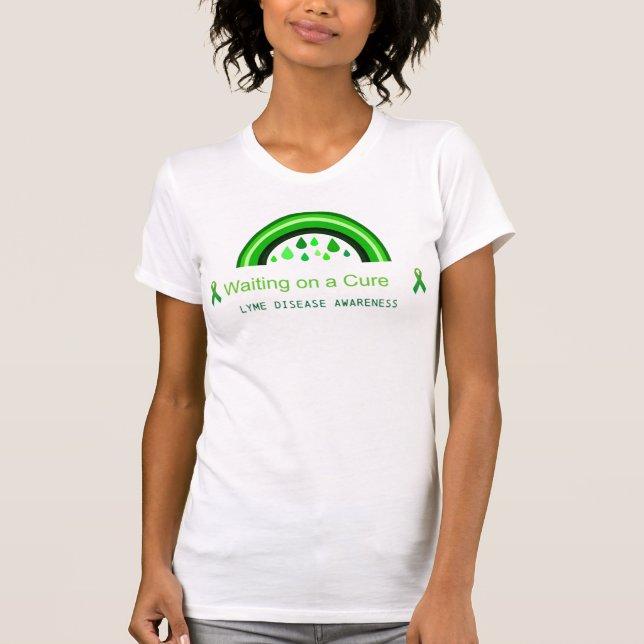 Waiting on a Cure Lyme Disease Awareness Shirt (Front)