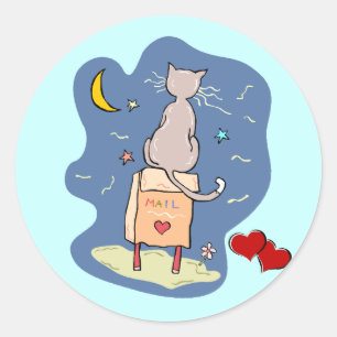 Waiting on a Love Letter Classic Round Sticker