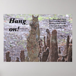 Waiting on the Lord Scripture Poster B