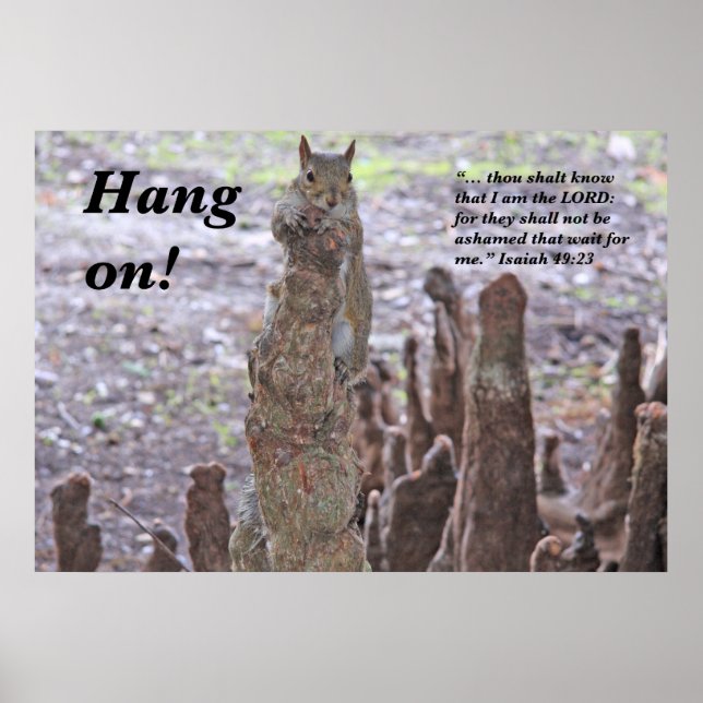 Waiting on the Lord Scripture Poster B (Front)