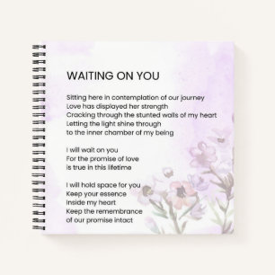 Waiting On You Love Poem Poetry  Notebook