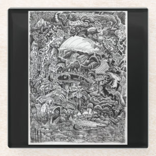 Waiting out the Maelstrom  Glass Coaster