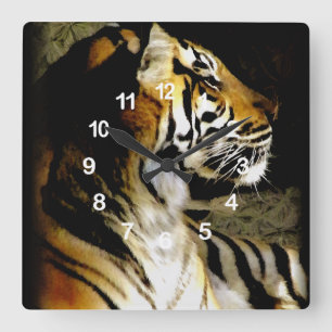 Waiting_ Square Wall Clock