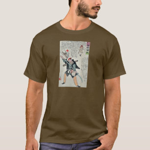 Waiting the Japanese by Kobayashi,Kiyochika T-Shirt