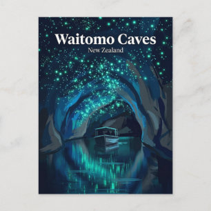 Waitomo Glowworm Caves New Zealand Postcard