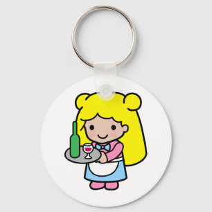 Waitress Key Ring