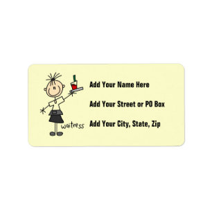 Waitress Stick Figure Label