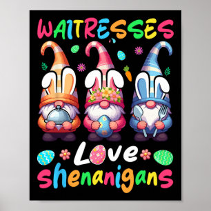 Waitresses Costume Shenanigans Lover Three Gnomes Poster