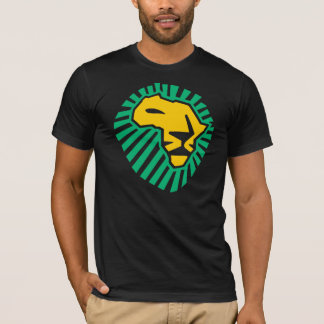 Waka waka Lion Head Africa Green Yellow Men Shirt