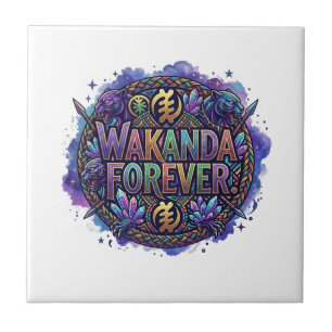  Wakanda Forever Tribal Warrior T-Shirt Tile