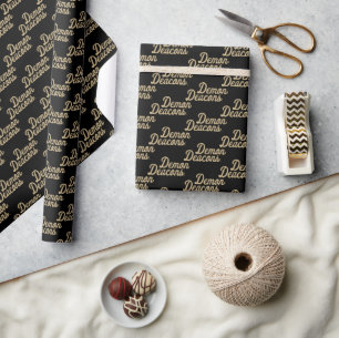 Wake Forest University   Demon Deacons Script Wrapping Paper